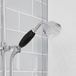 Elizabeth Kit bain douche thermostatique rétro – Chromé et noir - Kit douchette sur rampe – 1 fonction