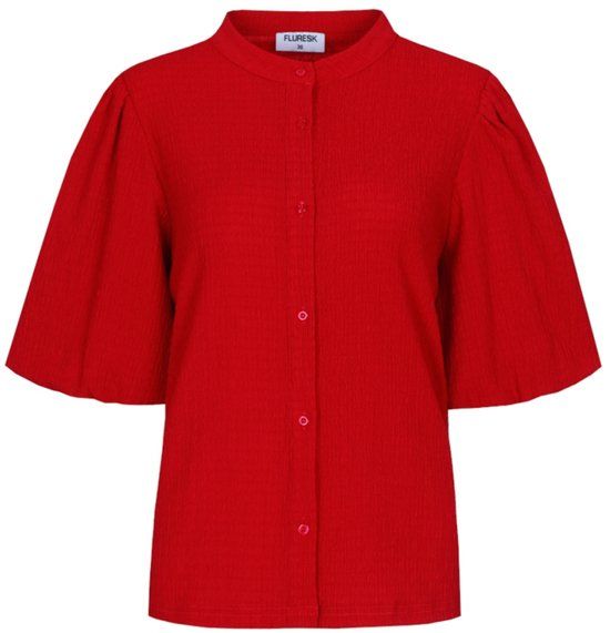 Fluresk Blouse Yamirka Blouse 26zqf21 Ruby Red Dames Maat - W34