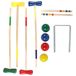 PLANÈTE BOIS - Croquet Spel - FSC - 049059A - 2 tot 6 Spelers - Multicolor - Hout - Kinder Speelgoed - Behendigheid en Buiten Spel - 76 cm x 14 cm - Vanaf 6 Jaar