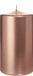 Wiedemann Bougie cylindrique/bougie pilier - or rose métallisé - 13 x 7 cm - 52 heures de combustion