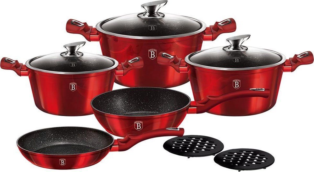Berlinger Haus Pannenset 5-dlg Rood - 5999056765870
