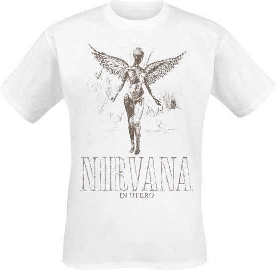 Nirvana Heren T-shirt - In utero - Wit - 4XL