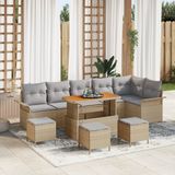 vidaXL Tuinbank Beige/ Lichtgrijs
