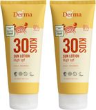 Derma Sun Derma Eco Sun Kids Zonnebrandlotion SPF 30 - 2 x 200 ml - Voordeelverpakking