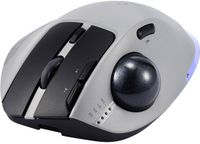 Renkforce RF-WLEM-500 Trackball Draadloos, Radiografisch, Bluetooth Optisch Grijs, Zwart 7 Toetsen 400 dpi, 800 dpi, 1600 dpi, 2400 dpi, 4800 dpi Ergonomisch
