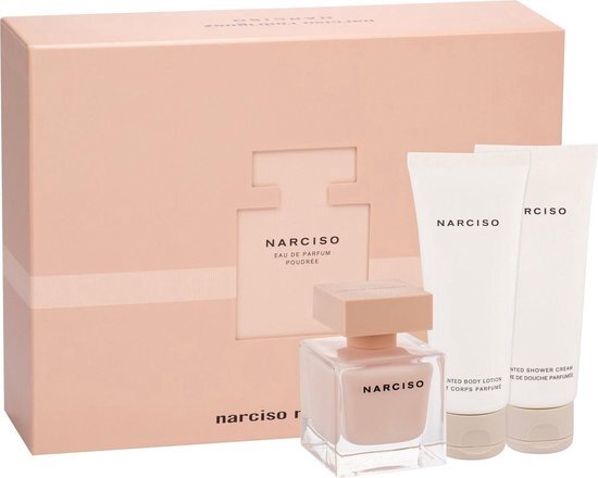 Narciso Rodriguez poudree 50ml Eau de Parfum + bodylotion + showergel set gift set / dames