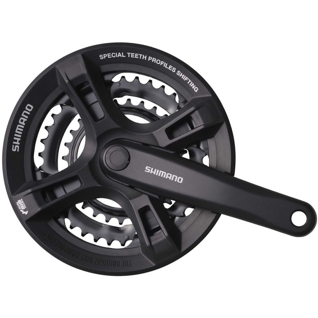 Shimano FC-TY501 Crankstel - 170mm - 48/38/28T - 6/7/8 Speed - Zwart