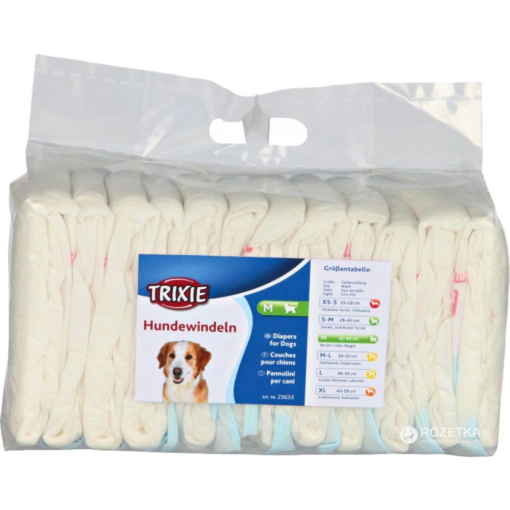 TRIXIE Hondenluier Teef M 12 stuks