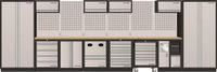 Kraftwerk Werkplaatssysteem 5.910 x 488 x 2.000 mm - 21 Lades - Metaal - Grijs/Zwart