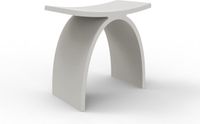 Sawiday Zeza Solid tabouret de douche - Solid Surface - Blanc mat