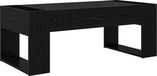 vidaXL Salontafel Zwart Eiken 110 x 50 x 41 cm Bewerkt Hout