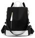 Sac à dos urbain pour femmes avec protection antivol Blanc-Noir