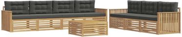 vidaXL - Buiten - bank - set - 8 - st - Wit - en - antracietkleurig