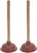 2x stuks déboucheur pour toilettes/éviers ploppers 40 cm