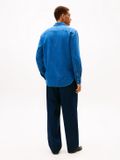 Tommy Hilfiger Heren Overhemd Katoen Blauw Denim Lange Mouw XXL