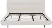 Vente-unique Bedframe stof beige 180 x 200 cm