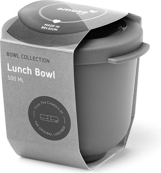 Amuse Life Lunch Bowl - Lunchbox - 500 ml - Tritan Lid - Grey