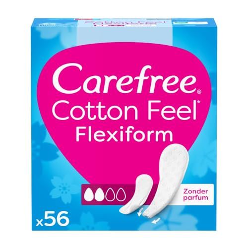 CAREFREE Cotton Feel Flexiform Inlegkruisjes (5 x 56 stuks)