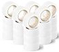OFITURIA Plakband, kleur wit, band voor het verpakken en organiseren van dozen en zendingen, zegel in verschillende heldere kleuren, 66 mt x 48 mm (24 stuks, wit)
