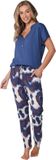 Pastunette - Pyjama - Indigo Flow - Katoen/Modal - Blauw - Maat 48