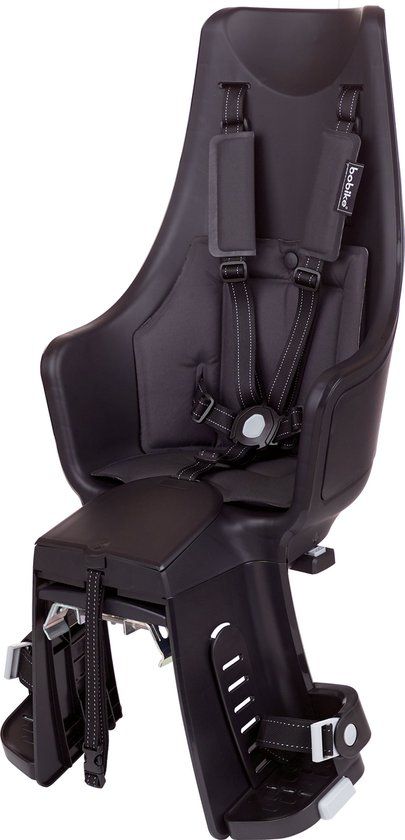 Bobike Exclusive Maxi Plus LED Achter Fietsstoeltje - Urban Black