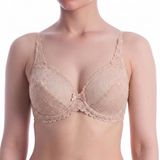 Playtex Flower Elegance Damesbeha met beugel van kant, 1 stuk, beige, 90B, Beige