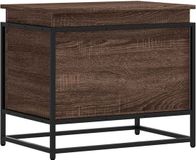 vidaXL Opbergbox met deksel 60x40x51,5 cm bewerkt hout bruin eiken