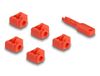 DeLOCK 20928 Poortblokker + sleutel RJ-45 Rood Kunststof 11 stuk(s)