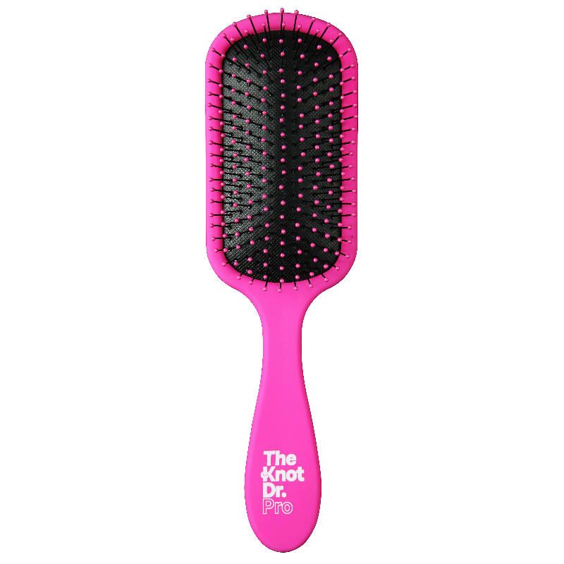 The Knot Dr. Pro Brite Fuchsia Black Pad Hairbrush