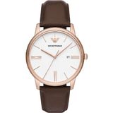 Emporio Armani AR11572 Heren Horloge 42 mm - Bruin