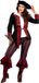 Wilbers&Wilbers Piraat Outfit Dame burgundy/zwart premium - Maat 36
