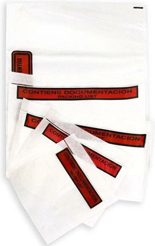Apli Documentenhouder Enveloppen - Wit - 100 Stuks (24 x 14 cm)