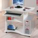 Interlink Bureau - 80 cm - Blanc - Avec roulettes - 75 cm Haut