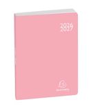 Exacompta - Harmony dagplanner 15 x 21 cm - augustus 2026 tot juli 2027 | 1 dag/pagina, afneembare hoeken, dagboek, wit Clairefontaine, gemaakt in Frankrijk