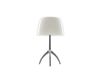 Foscarini Lumiere Piccola Lampe de table, Dimmable, Abat-jour blanc chaud, Base en aluminium