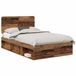 vidaXL Bedframe met hoofdeinde Oudhout 120 x 200 cm Massief grenenhout