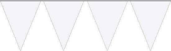 Folat - Vlaggenlijn XL Effen Wit 10 mtr