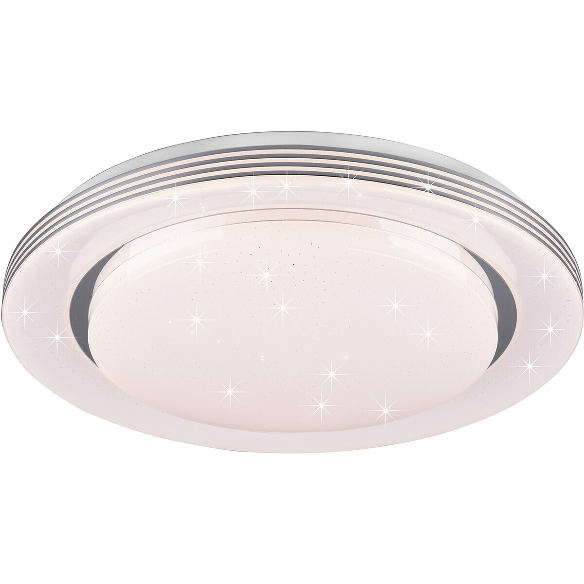 BES LED LED Plafondlamp - Plafondverlichting - Trion Atras - 22.5W - Aanpasbare Kleur - Rond - Mat Wit - Kunststof