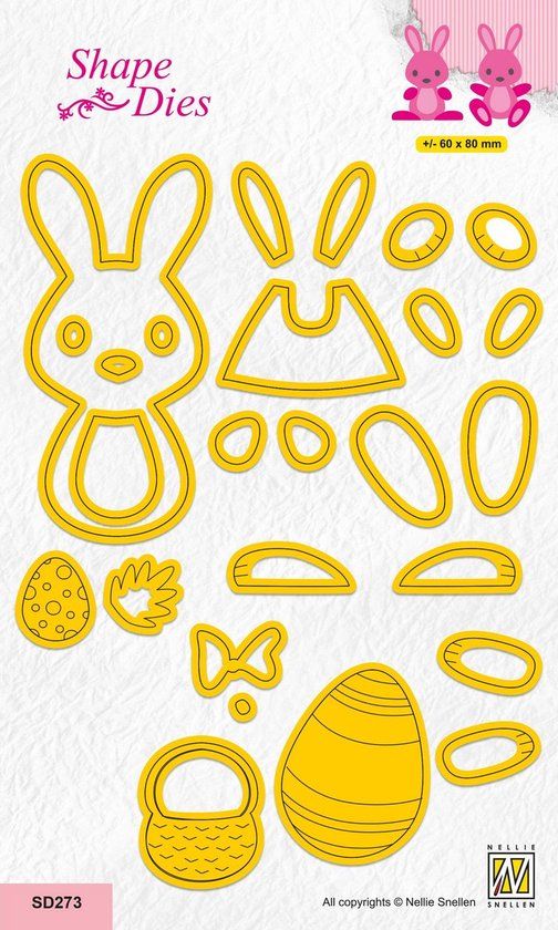 Nellie's Choice SD273 Nellie Snellen Shape Die Easter Bunny