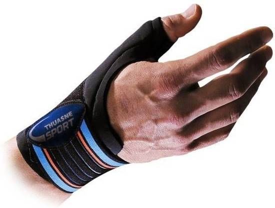 Thuasne Sport Duimbandage / Polsbandage - Medium - Zwart - Links en rechts te dragen