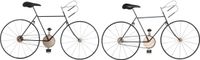 DKD Home Decor Fiets Metaal (78 x 2,5 x 45 cm) (2 Stuks)