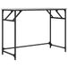 Bureau 100x45x76 cm bois et acier thermolaqué gris sonoma