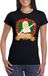 Bellatio Decorations Foute kerst t-shirt zwart Touch my jingle bells voor dames - Foute kerst shirts XXL