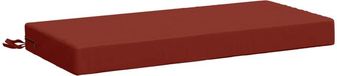 vidaXL Coussin de banc SOEST 100% Polyester Rouge 60 x 40 x 8 cm
