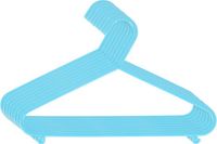 Bieco Kledinghangers Kunststof Licht Blauw 8 stuks