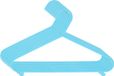 Bieco Kledinghangers Kunststof Licht Blauw 8 stuks