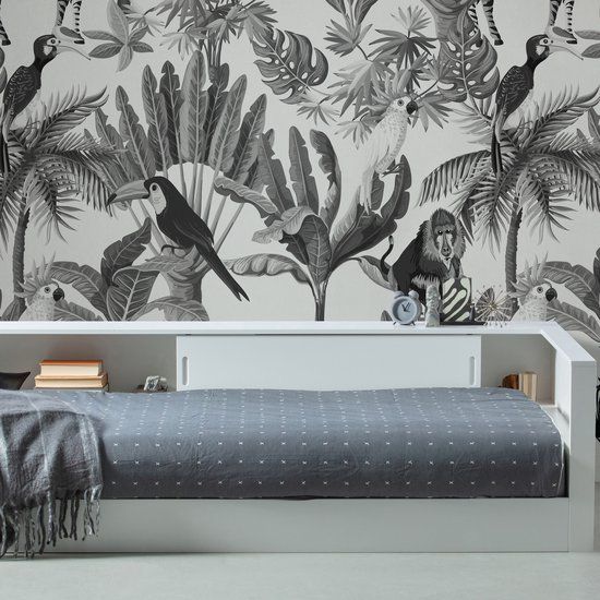 WOOOD Connect Corner Bed - Pine - White - 60x213x118cm