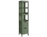 Songmics Hoge badkamerkast – Landelijke stijl – 30 x 30 x 141,5 cm – Bosgroen