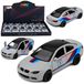 Voiture de sport Métal voiture Tirer en arrière 1:32 Gris mat