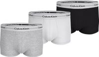 Calvin Klein Trunks (3-pack) - heren boxers normale lengte - zwart - grijs - wit